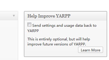 YARPP发送数据选项